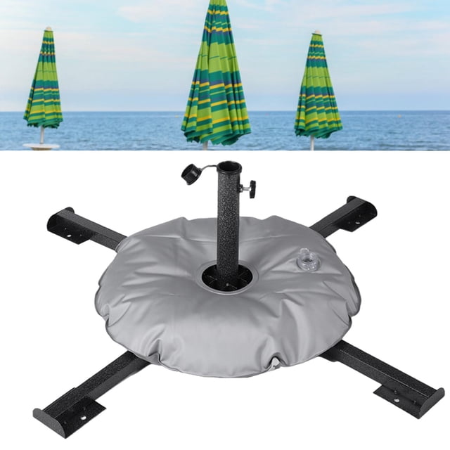 Soporte de sombrilla perfecl fácil Instalación patio Trasero Negro con bolsa de agua