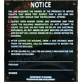 thumbnail image 2 of GAS LEAK ENGLISH ONLY SIGN (8.5X9.5,BRUSH SILVER BLACK,ALUMINUM) -ref16822, 2 of 5