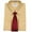 MUSTARD / BURGUNDY, variant on Men's Berlioni Business Tie Set Dress Shirt And Tie