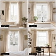thumbnail image 5 of Brass Double Curtain Rod, Warm Gold Long Dual Curtain Rods for Windows 84 to 120 Inch, 1 Inch Adjustable Heavy Duty Spliced Double Rod, Pro-Plating Process, Aluminium Finials, 5 of 8