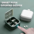 thumbnail image 3 of Compact Pill Organizer Set - Small Pill Case,Cute Pill Box,Portable Pill Container for Purse Pocket-white, 3 of 5