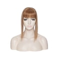 thumbnail image 6 of MY-LADY Silk Mono Base Clip in Topper 100% Remy Human Hair Extensions Women Toupee Hairpiece with Bangs for Thinning Hair, 6 of 10