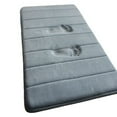 thumbnail image 4 of Alfombra de baño absorbente de agua, antideslizante, gruesa y suave, para baño, cocina, dormitorio, gris claro, 40 x 60 cm, 4 of 13