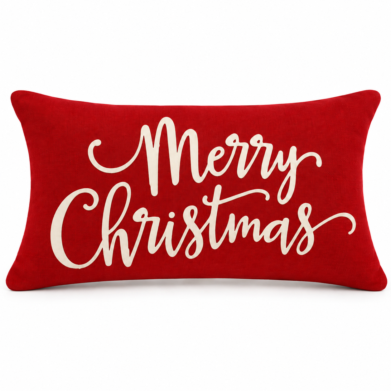 MetMetalrt Christmas Pillow Cover, 12" x 20", Red photo 1