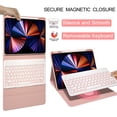 thumbnail image 6 of Vinci Keyboard Case for iPad Air 13-inch (M2) 2024 and iPad Pro 12.9 inch (6th/5th/4th/3rd Gen), 7 Colors Backlight Magnetic Detachable Wireless Keyboard Cover with Pencil Holder (Pink), 6 of 10