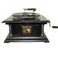thumbnail image 3 of Urban Designs Antique Replica RCA Victor Phonograph Gramophone with Large Silver Metal Horn, 3 of 3