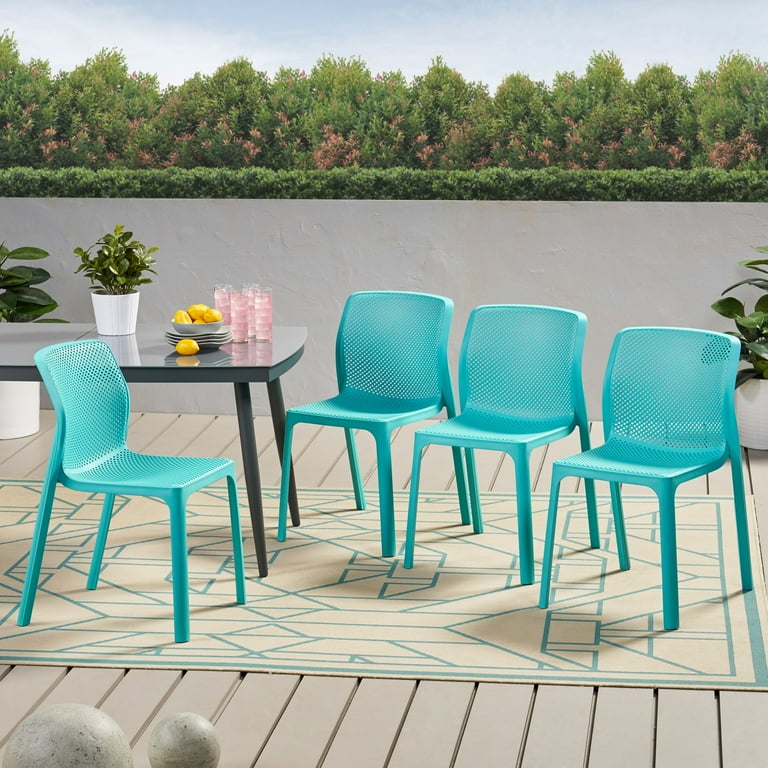 Noble house adley outdoor plastic chairs sales