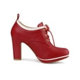 thumbnail image 3 of BLISSFUL STEP Women's Round Toe Platform Block High Heel Ankle Boots, 3 of 7
