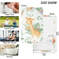 thumbnail image 3 of SKYSONIC Cute Giraffe Elephant Hand Towels Set of 2, Cotton Bath Towel for Drying Face Hands Body ,Absorbent Lightweight Towels for Bathroom Ktichen Travel Gym, 16"x28", 3 of 7