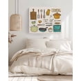 thumbnail image 3 of Kitchenware Wall Art for Living Room,Canvas Picture Wall Decor for Bathroom Bedroom,Vintage Kitchen Cooking Tool Retro Beige Painting Artwork for Office Kitchen Hallway Dining Room Home Decor 12"x16", 3 of 8