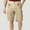 Khaki, variant on Man Solid Color Multi-pocket Zipper Button Work Pants Outdoor Work Tactical Shorts Plus Size Cargo Shorts