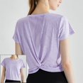thumbnail image 1 of Cloud Hide-Camiseta deportiva para mujer, camiseta de gimnasio en casa, Top de talla grande para Yoga, camisetas de Fitness, pantalones cortos de entrenamiento, ropa deportiva de manga para cubrir, 1 of 5