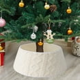 thumbnail image 5 of Yyuenw Christmas Tree Collar, Plush Tree Collar Tree Stand Cover Xmas Tree Ring Stand Tree Basket Skirt for Small Artificial Trees Winter Home Party Holiday Indoor Christmas Decor, 5 of 6