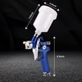 thumbnail image 3 of ENDOZER General Purpose Mini HVLP Spray Guns Auto Car Detail Paint Sprayer Spot Repair with 0.8mm Nozzle 125CC, 3 of 6