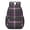 Purple and Green, variant on Gray and Black Checkered Pattern 17" School Backpacks for Teens,Waterproof Oxford Fabric,S-Shape Padded Straps for School,Travel,Hiking,Camping