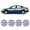 16 inch- Sliver Lacquer, variant on 16 inch Hubcaps for 2007-2012 Nissan Altima Sedan and 2008-2009 Nissan Altima Coupe, PP Wheel Rims Cover, Bolt-On Sliver Lacquer (4 Pieces)