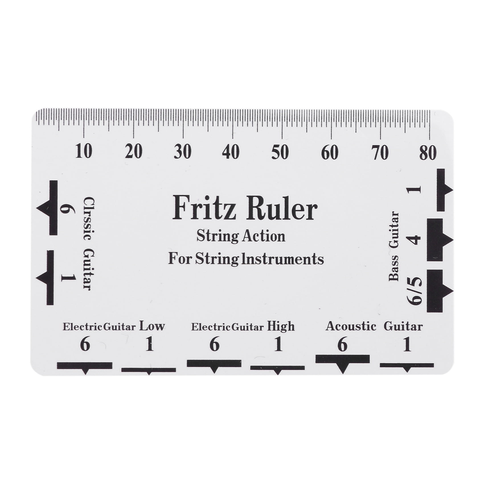 2X Guitar Tool Kit Repairing Maintenance Tools String Organizer String Action Ruler Gauge Measuring Tool Hex Wrench Set