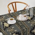 thumbnail image 3 of Aztec Tablecloth, Ethnic Tribal Geometric Design Rustic Native Washble Table Cover for Dinning Kitchen Farmhouse Party Decor 60""x120"", 3 of 5