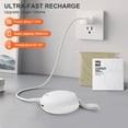 thumbnail image 4 of Chauffe-mains Mini Multifonction Rechargeable 5000 mAh, Banque d'Alimentation de Poche Portable, Blanc, 4 of 5