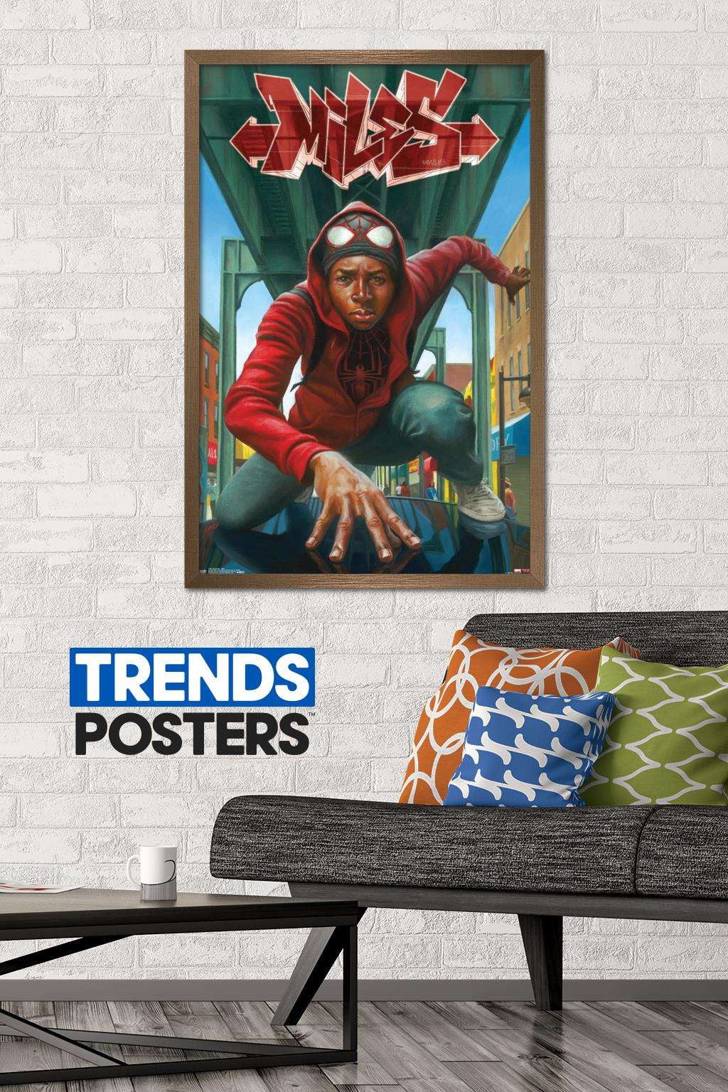 Marvel Comics - Spider-Man - Miles Wall Poster, 22.375" x 34", Framed