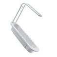 thumbnail image 2 of Yuarrent Soporte de almacenamiento de esponja Organizador de drenaje de cepillo de plástico Estante de toalla de fregadero de cocina ajustable Organizadores de utensilios de cocina Blanco Yuarrent HA004367-01, 2 of 6