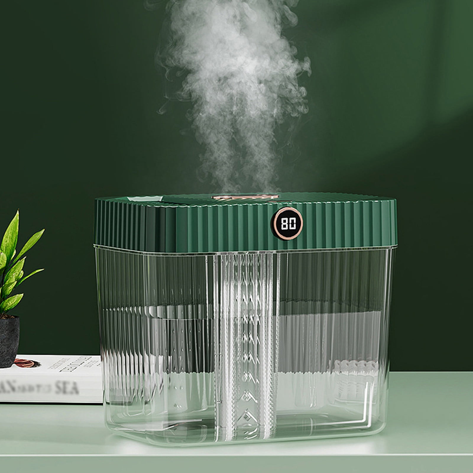 Oggfader Humidifier for Room Humidifiers For Bedroom 5L Cool Mist Humidifiers With Remote Control & Nightlight Large Capacity Humidifier Auto Shut For Baby Room Home Plants Green