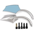 thumbnail image 2 of Universal mm mm Motorcycle Rear View Mirrors Fits For Street Bike Suzuki Cruiser Sports Chopper Yamaha kawasak, 2 of 6