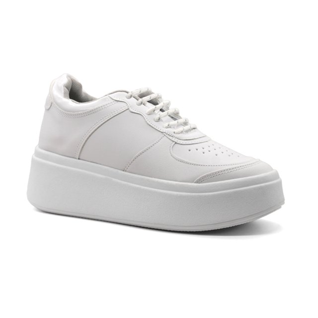Tenis con cordones Exterior Sintético Color Blanco Para Mujer De RBCOLLECTION