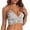 Grey-a, variant on XINXIAOO Women's Crochet Bikini Top V-Neck Lace Up Spaghetti Strap Hollow Out High Waist Summer Beach Swimwear Separate