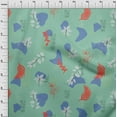 thumbnail image 4 of oneOone Cotton Jersey Dusty Teal Green Fabric Abstracts Diy Clothing Quilting Fabric Print Fabric By Yard 58 Inch Wide, 4 of 6