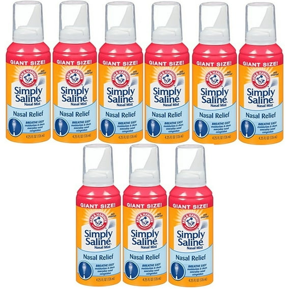 Simply Saline Nasal Mist 4.25 oz - 9 Cans