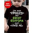 thumbnail image 1 of Adorable camiseta de algodón "Mi bisabuela me ama" para niños pequeños: top informal de verano de manga corta con cuello redondo, transpirable y suave., 1 of 6