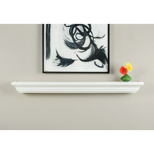 Mantels Direct Colton 72Inch Fireplace Mantel Shelf, White