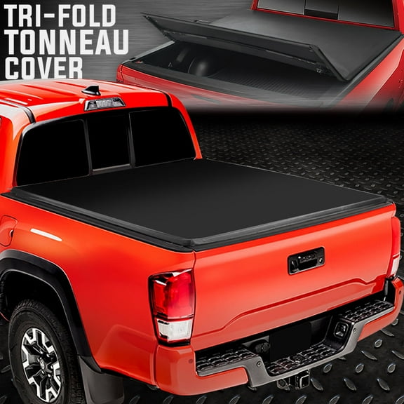 Nuvision for 05-15 Toyota Tacoma 5Ft Bed Trunk Vinyl Soft Top Tri-Fold Tonneau Cover