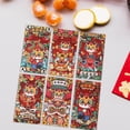 thumbnail image 3 of Tnarru 6 Pcs Enveloppes Rouges du Nouvel An Chinois 2024 Sachets Rouges Dragon Traditionnels Hong Bao pour Anniversaire de Festival Collation des Grades Anniversaire A, 3 of 8