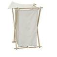 thumbnail image 6 of Household Essentials X-Frame Wood Laundry Hamper, Folding Wood Frame with Washable Poly-Cotton Bag, 6 of 7
