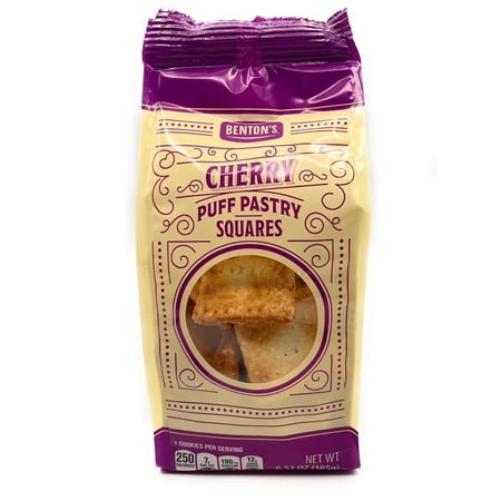 Benton’s Cherry Puff Pastry Squares 6.53 oz Pack of 1