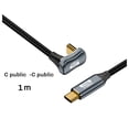 thumbnail image 1 of PD 100W USB C to Type C Elbow OTG Data Cord Cable USB 3.2 Gen 2 10Gbps Data Sync 5A Power Delivery 4K60Hz,I, 1 of 8
