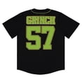 thumbnail image 2 of Mad Engine Men's Baseball Jersey, Classic Printed The Grinch Baseball Shirt Black - L, 2 of 5