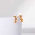 thumbnail image 5 of Chunky Gold Hoop Earrings for Women, 14K Gold Plated Hoop Earrings Lightweight Stainless Steel Hollow Open Hoops Hypoallergenic Earrings Fashion Jewelry for Women, 5 of 14
