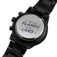 thumbnail image 2 of Killing Flames Engraved Multifunction Analog Stainless Steel Chronograph Men's Watch W Copper Dial, 2 of 17
