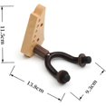 thumbnail image 2 of Paquete de 2 soportes de pared para guitarra WEIHJMXG Soporte de madera de haya, 2 of 3