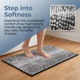 thumbnail image 2 of REGALWOVEN Quick Dry Absorbent Non Slip Chenille Bathroom Mat Cozy Shaggy Washable Home Decor for Shower and Tub Black 16" x 24", 2 of 7