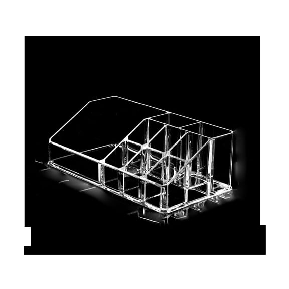 Acrylic Lipstick Organizer Transparent Plastic Lipstick Organiser, Lipstick Holder Compartmentalised, Shatterproof Perfect Bathroom Vanity Storage