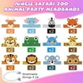 thumbnail image 3 of 24 Pcs Animal Birthday Party Hats Animal Headbands Jungle Safari Animal Paper Party Crown for Girls Kids (Assorted Animals), 3 of 8