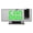 Black with Green Display, variant on LED Mirror Screen Projection Digital Alarm Clock Desktop Calendar Bedside HD Display Snooze Clock 7.3 inches / 18.5 cm