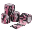 thumbnail image 1 of Cinta de camuflaje de 2in x 14.76ft, 4 rollos de cinta autoadhesiva de camuflaje para flash de cámara, Rojo rosa, 1 of 6