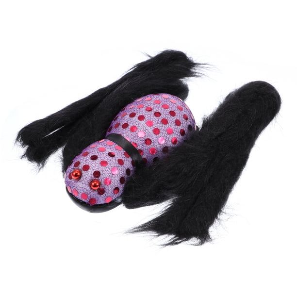 Araña Peluda De Halloween De 29.5 Pulgadas Con Ojos Rojos Cabeza De Calavera Araña De Felpa Decoración Pierna Ajustable Accesorios De Miedo Juguete Colgante Para Interior Y Exterior Advancent HA027547-05