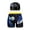 Black, variant on Odeerbi 3-12 Years Toddler Kids Boys Cute Print Swim Trunks with Swim Cap Quick Dry Beach Shorts with Pockets Elastic Waist Board Shorts
