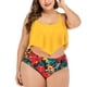 thumbnail image 2 of Trajes de baño para mujer, Trajes de baño para mujer, Conjunto de bikini con estampado floral para mujer, Trajes de baño de dos piezas, Traje de baño de playa para mujer, 2 of 3